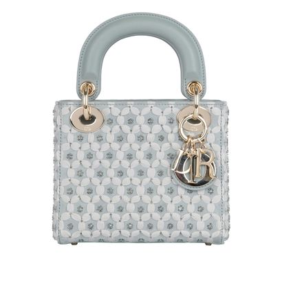 Embroidered Mini Lady Dior, front view